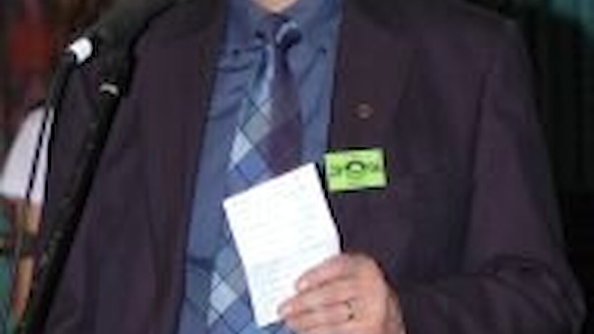 Peter Leask at the official opening